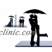 1pcs Creative Lover Hold Umbrella Metal  Bookend Holder Office Home Decoration   272750732027